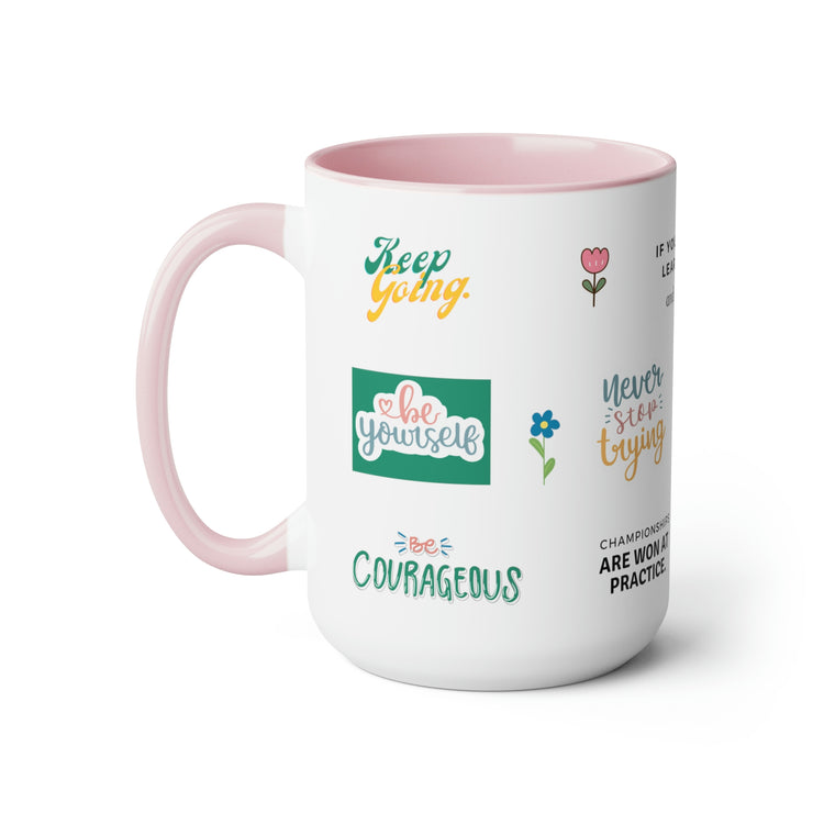 Playful Stickers, Mug 15oz (available in 3 colors)