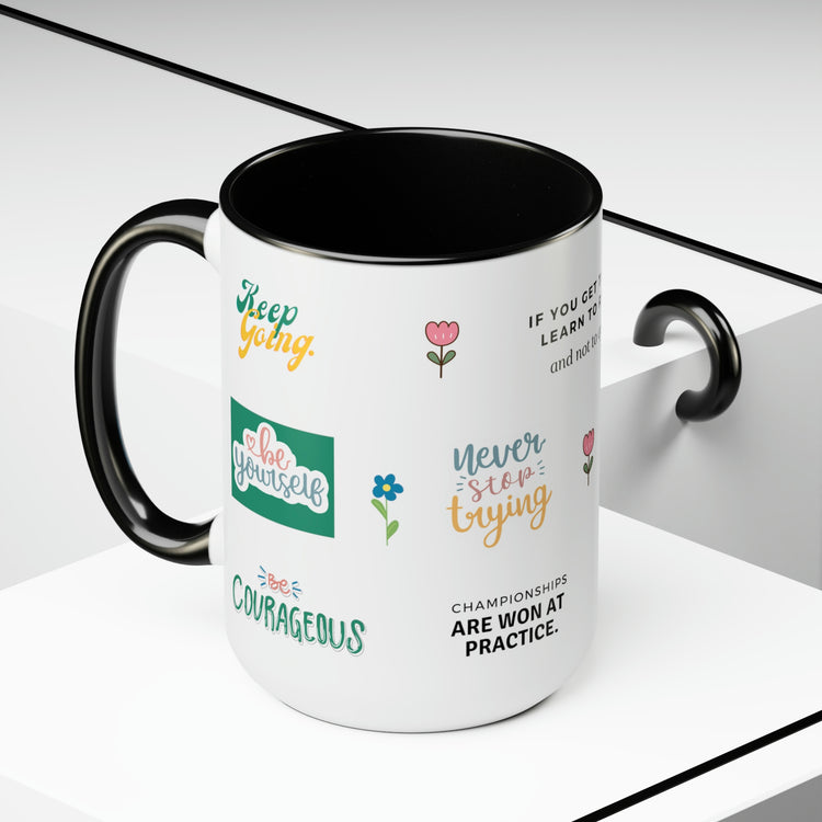 Playful Stickers, Mug 15oz (available in 3 colors)
