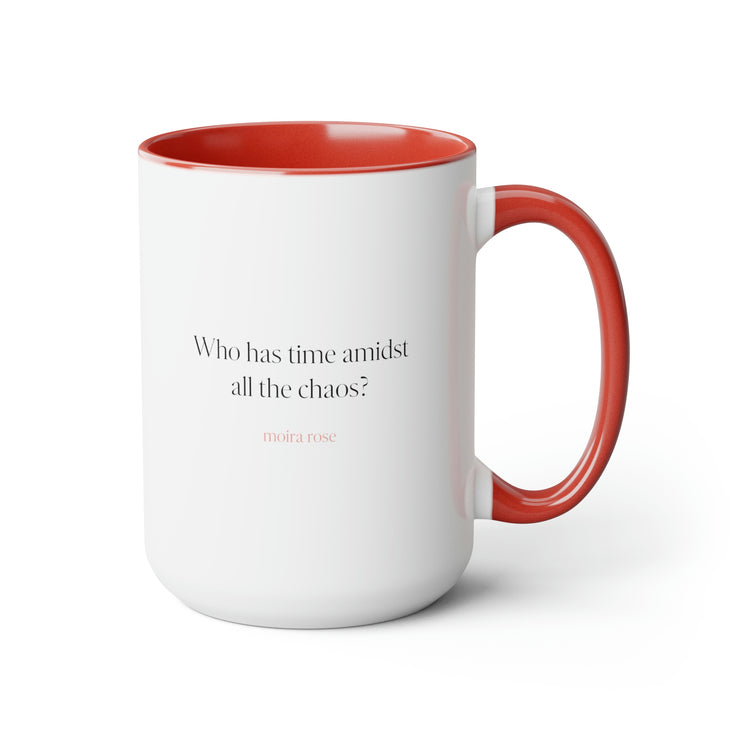 Moira Rose Quote No. 4 with accent (4 color options), Mug 15 oz.