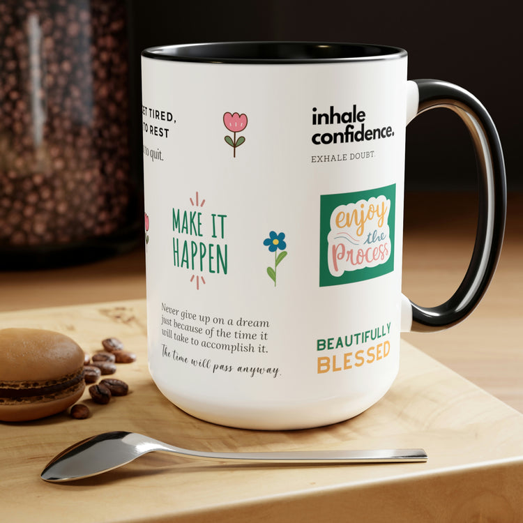 Playful Stickers, Mug 15oz (available in 3 colors)