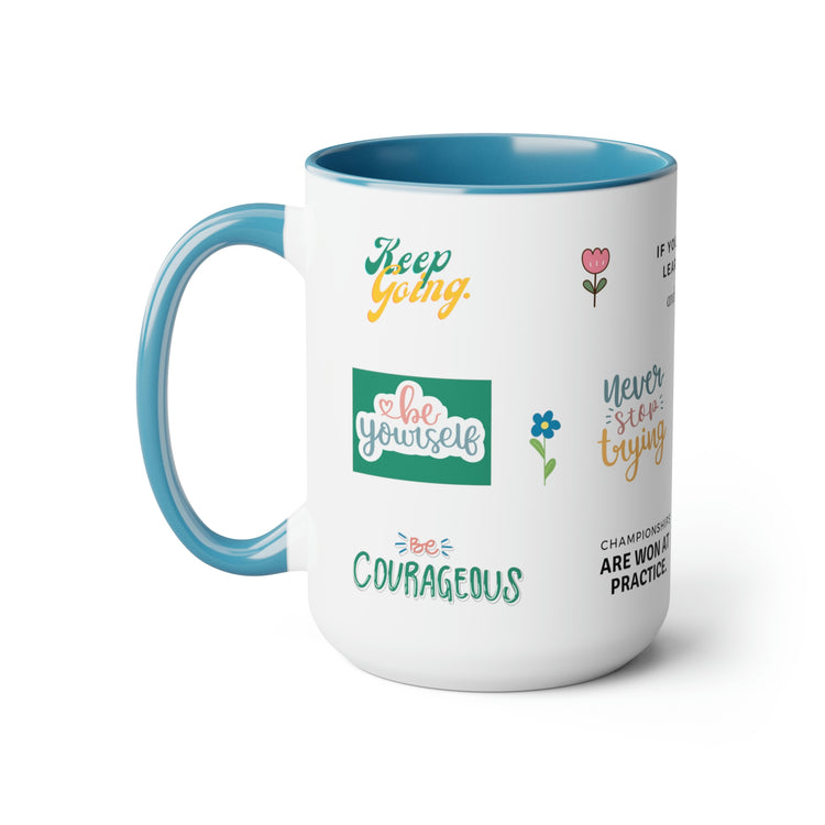Playful Stickers, Mug 15oz (available in 3 colors)