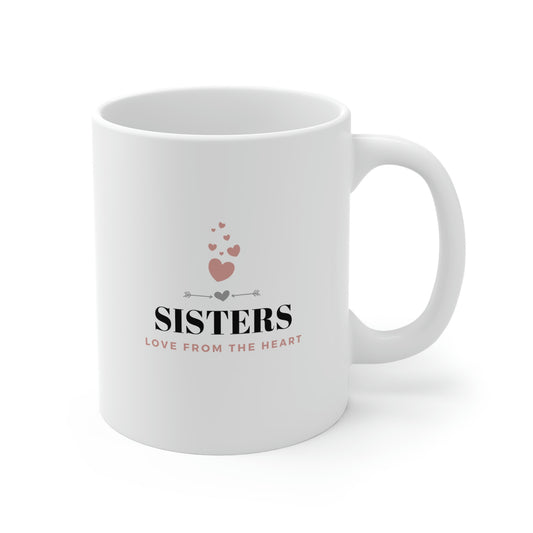 Sisters Love From the Heart, No. 1, Mug 11oz